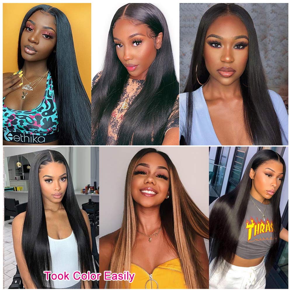 26 Inch U Part Human Hair Wigs for Black Women - Straight Brazilian Virgin Hair Wig with 180% Density, Glueless & Beginner Friendly - Perfect for Daily Wear, Parties & Special Occasions
