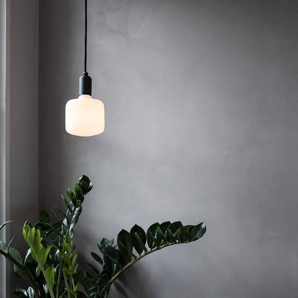 Oblo Pendant Light in Graphite - Modern Hanging Ceiling Lamp for Kitchen, Dining Room & Bedroom Lighting