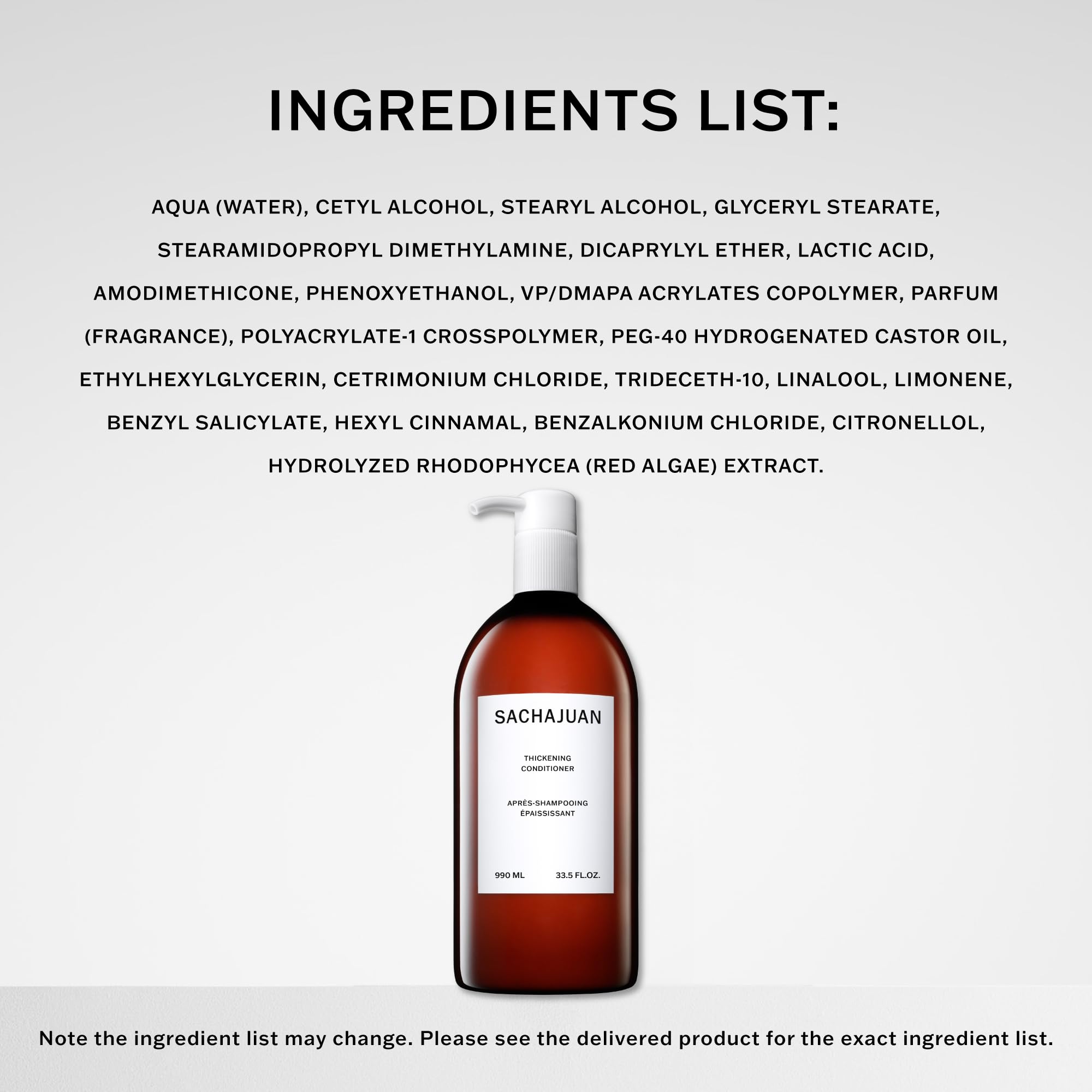SACHAJUAN Thickening Hair Conditioner for Volume & Shine - Heat & UV Protection, Paraben-Free - Perfect for Fine, Flat Hair & Daily Styling Protection
