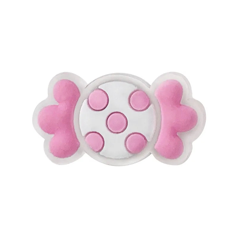 1Pcs Cute Pink Shoe Charms Pin for Crocs - DIY Shoe & Wristband Accessories for Women & Kids - Perfect for Party, Christmas Gifts & Everyday Decoration