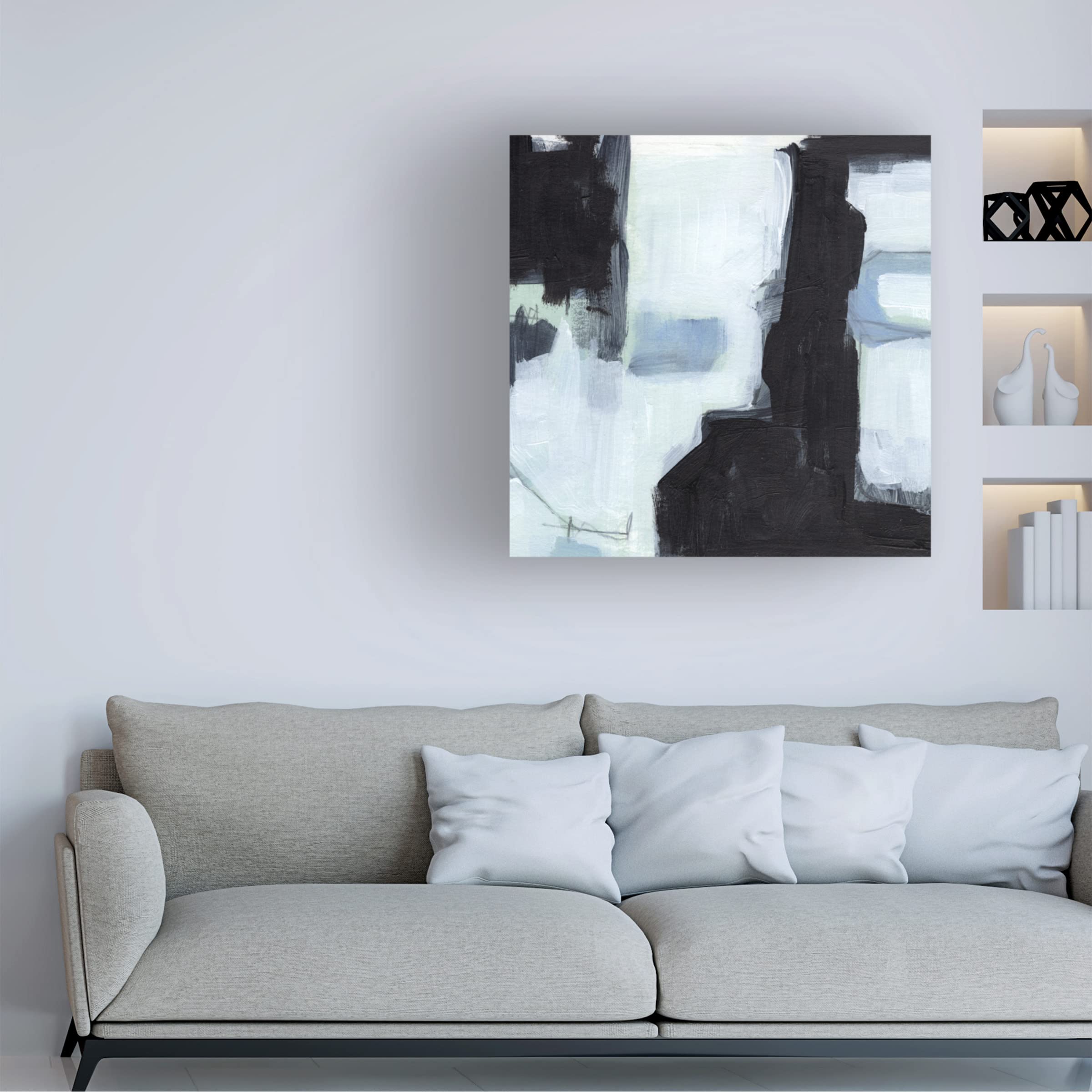 Fractal Sky III Canvas Wall Art by Jennifer Paxton Parker - Modern Abstract Painting for Living Room, Bedroom & Office Decor