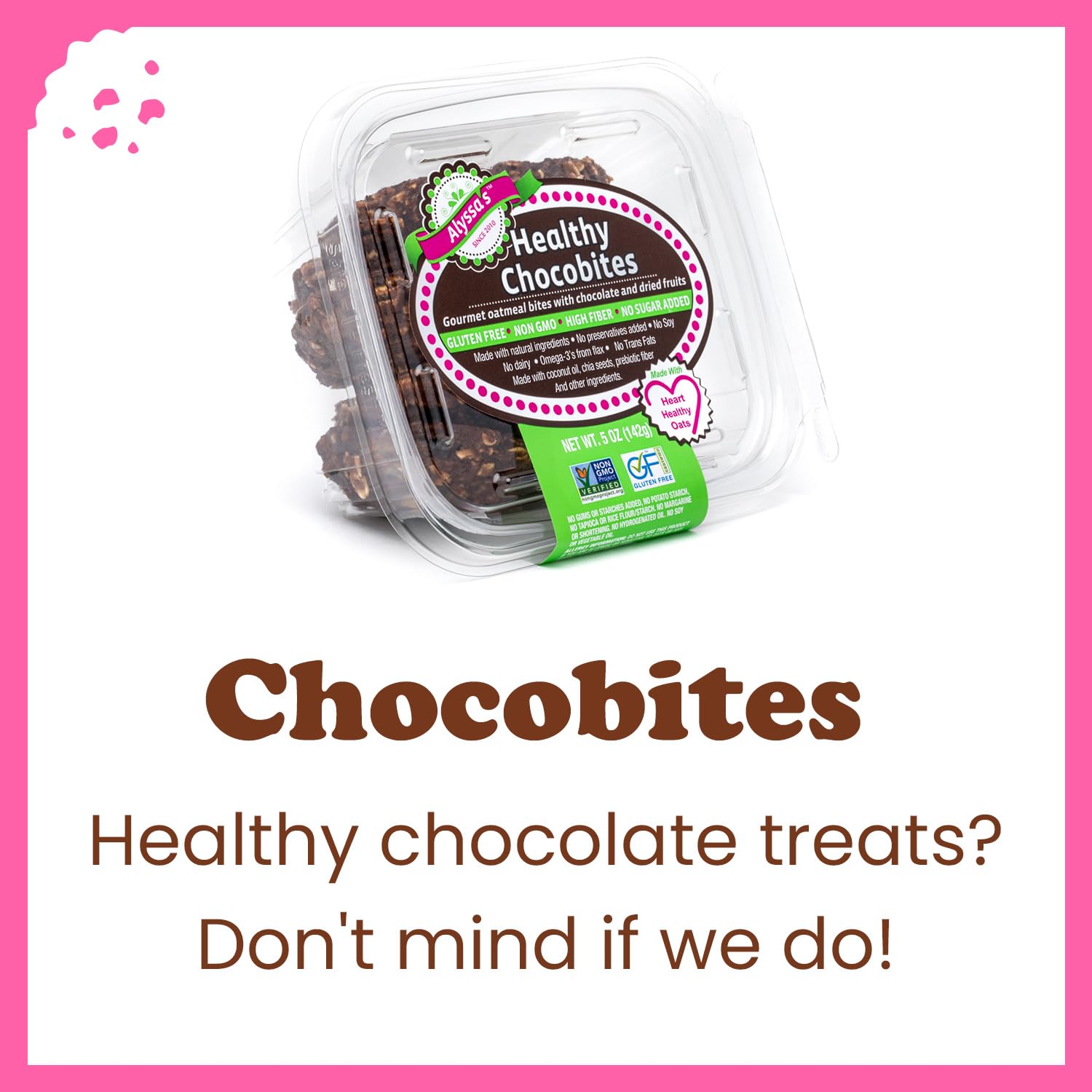 Alyssa’s Chocobites | Gluten Free & Sugar Free Soft Cookies | Low Carb Keto Protein Snacks | Healthy Bakery Treats for Kids & Adults | 8 Cookies per Box (4 Pack) | Perfect for School Lunches, Office Snacks & On-the-Go Energy