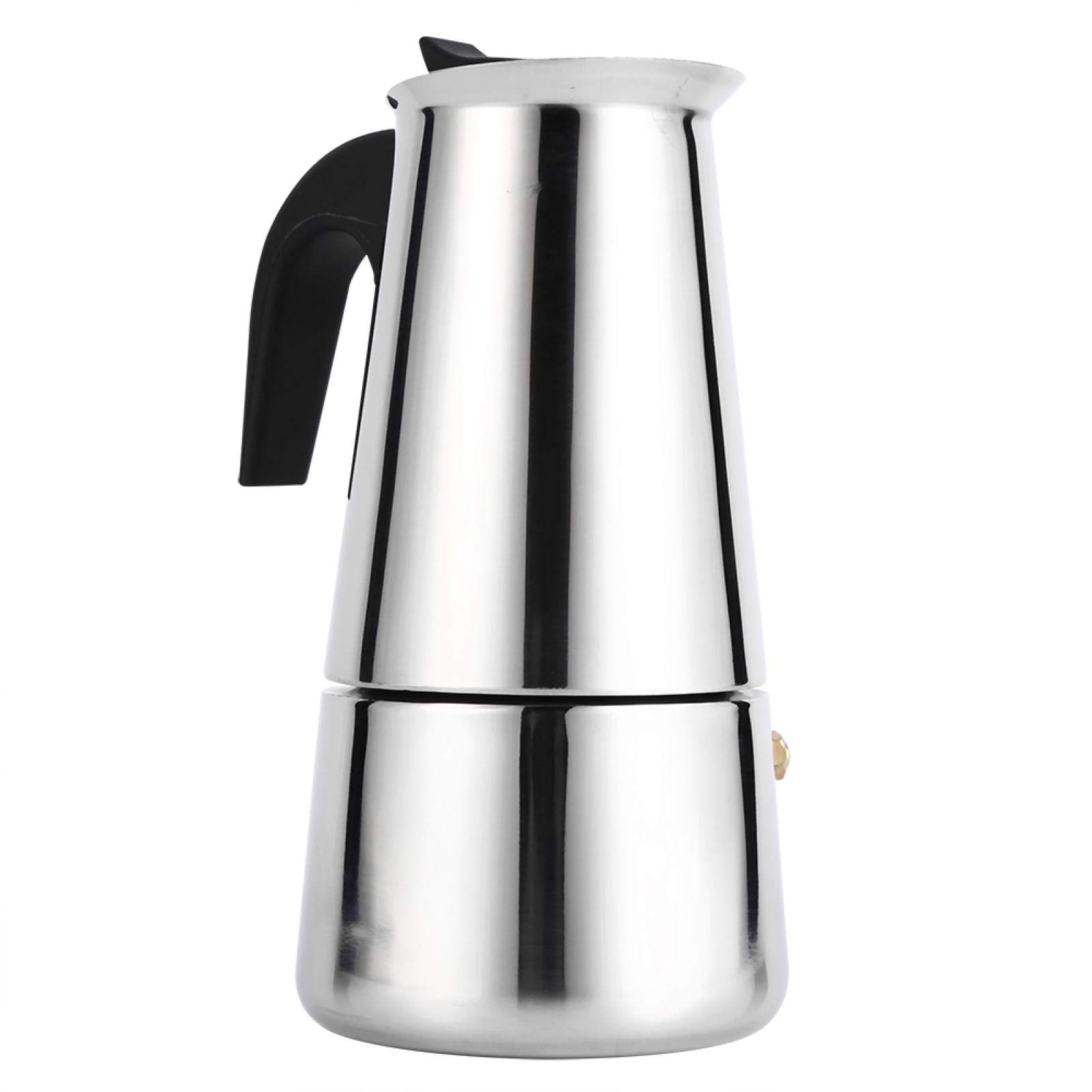 Stainless Steel Coffee Maker Pot - 300ml Espresso & Mocha Pot, Tea Kettle for Home & Office Use | Perfect for Camping, Picnics & Daily Brewing