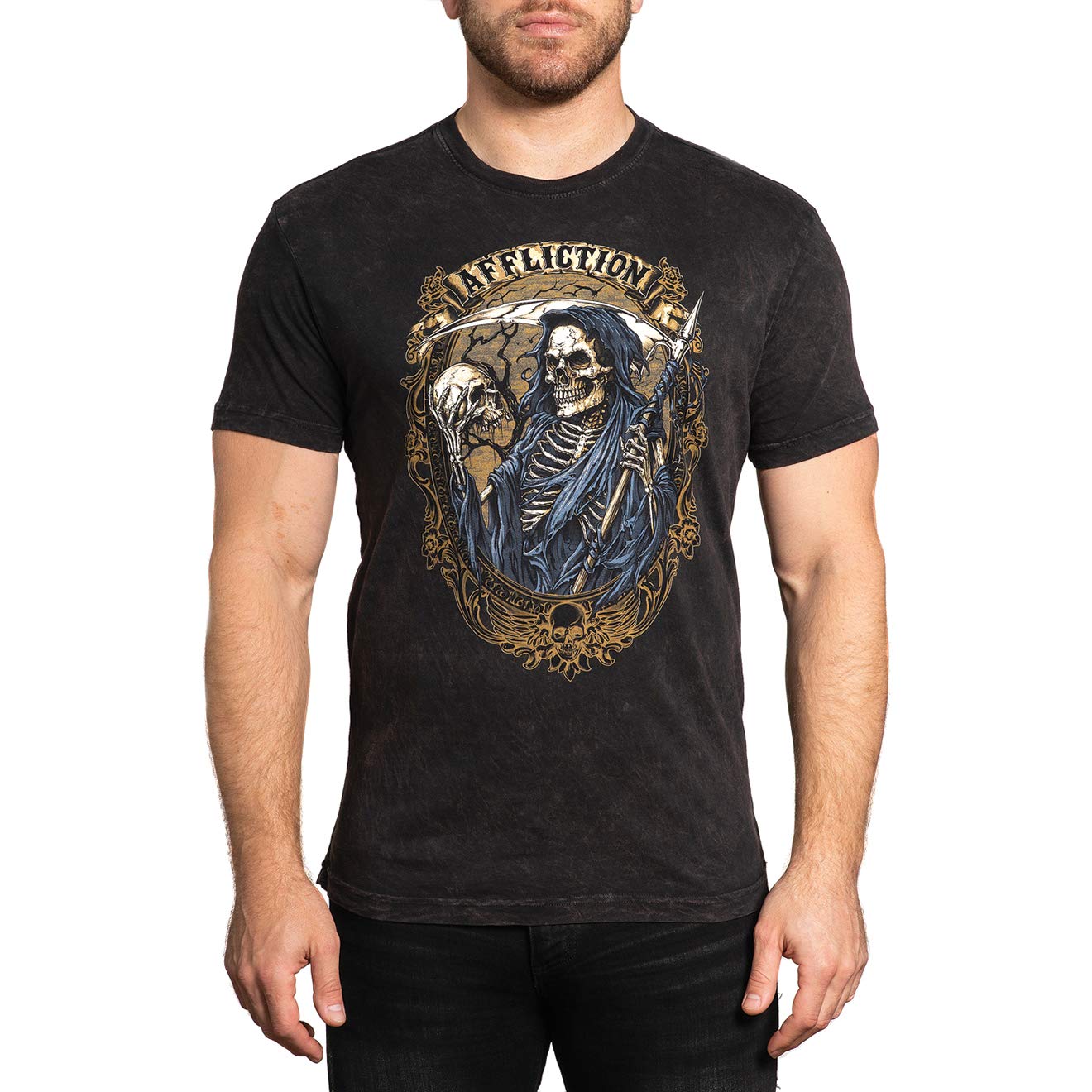 Affliction Men's Classic Core T-Shirts - Premium Cotton Graphic Tees for Casual Wear & Street Style | Gym, Outdoors, Everyday Comfort