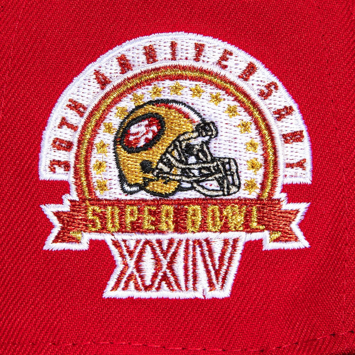 New Era 59Fifty San Francisco 49ers 30th Anniversary Champions Patch Snapback Hat - Red & Black - Official NFL Licensed Baseball Cap for Men & Women - Perfect for Game Day, Sports Events & Fan Collection