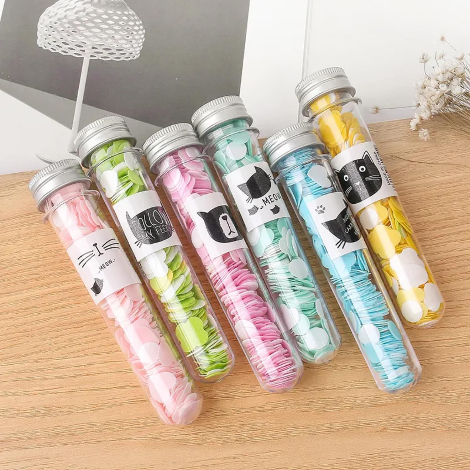 Mini Portable Travel Soap Paper Sheets - Disposable Handwashing Strips with Flower Shape Test Tube Bottle | Cute Cartoon Paper Soap for Kids, School & Outdoor Activities | Pack of 2 | Perfect for Travel, Camping, and Hygiene On-The-Go