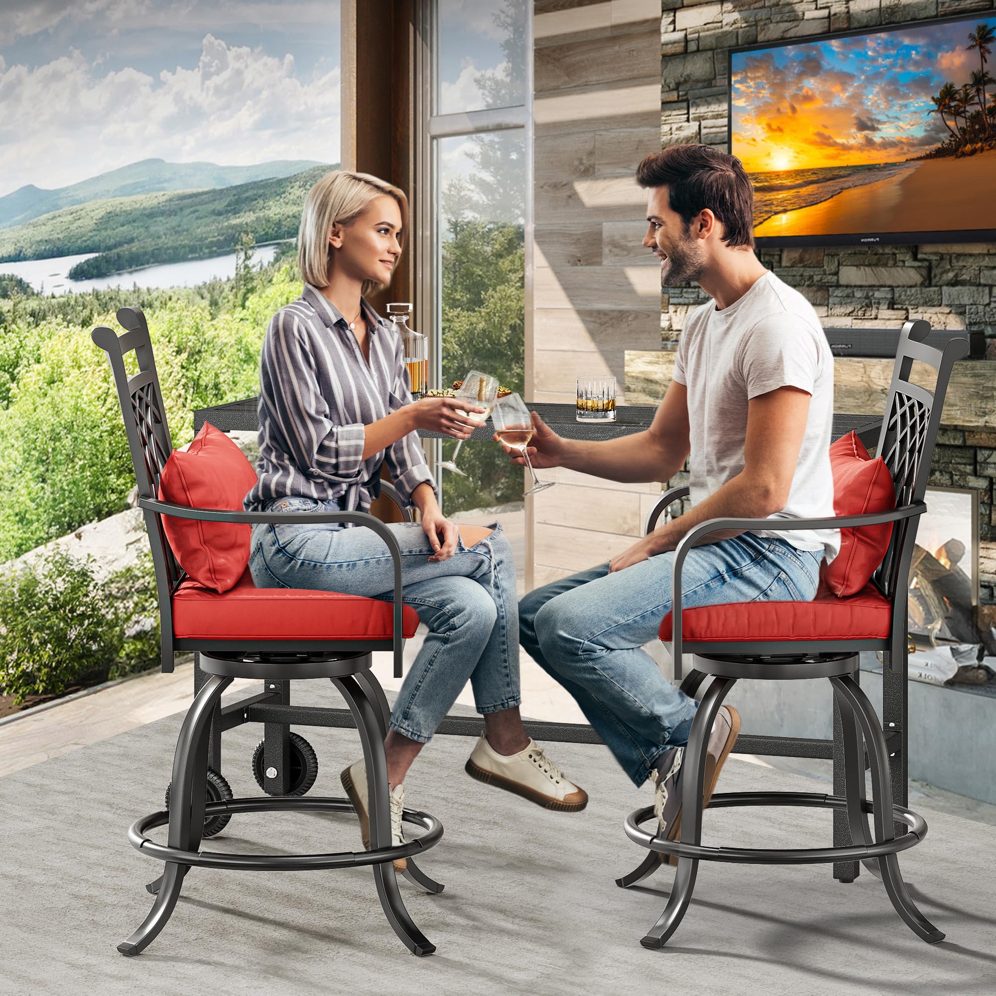 YITAHOME 3-Piece Outdoor Bar Set - 55