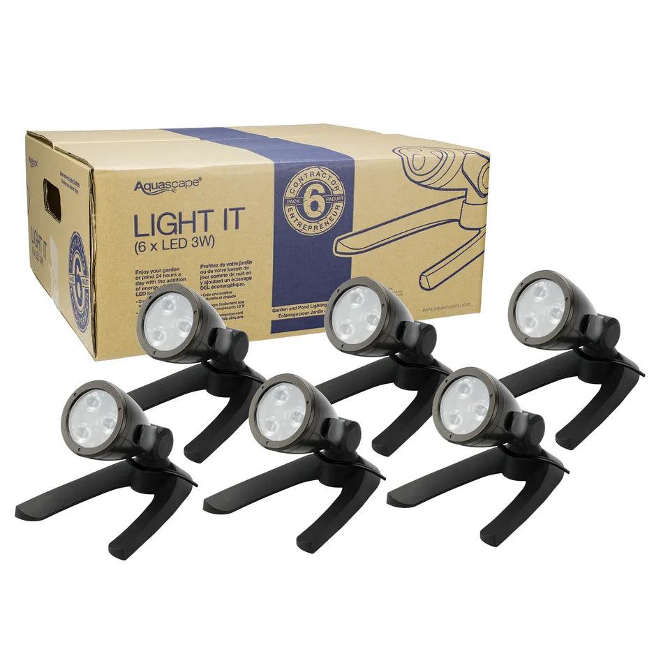 3 Watt LED Spotlight Bulbs - 6 Pack, Bright White Light for Indoor/Outdoor Use - Perfect for Home, Garden, Garage, and Security Lighting