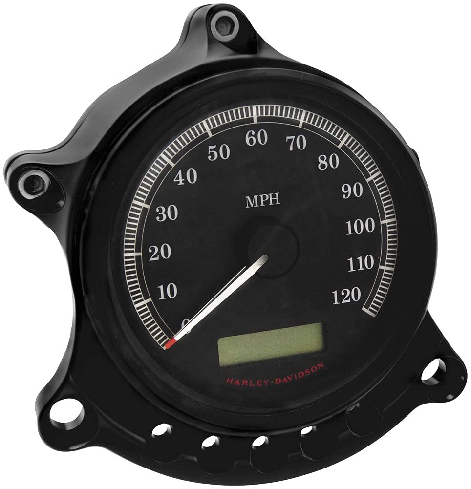 Black Anodized Cafe Gauge & Headlight Relocator Kit for Harley-Davidson XL883R Sportster 883 Roadster (2013-2015) - Motorcycle Customization Accessory for Cafe Racer Style Builds