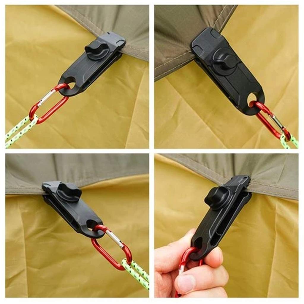 Heavy Duty Reusable Linoleum & Tarpaulin Clips with Screws - Durable Fasteners for Camping Tents, Boat Covers, and Outdoor Tarps