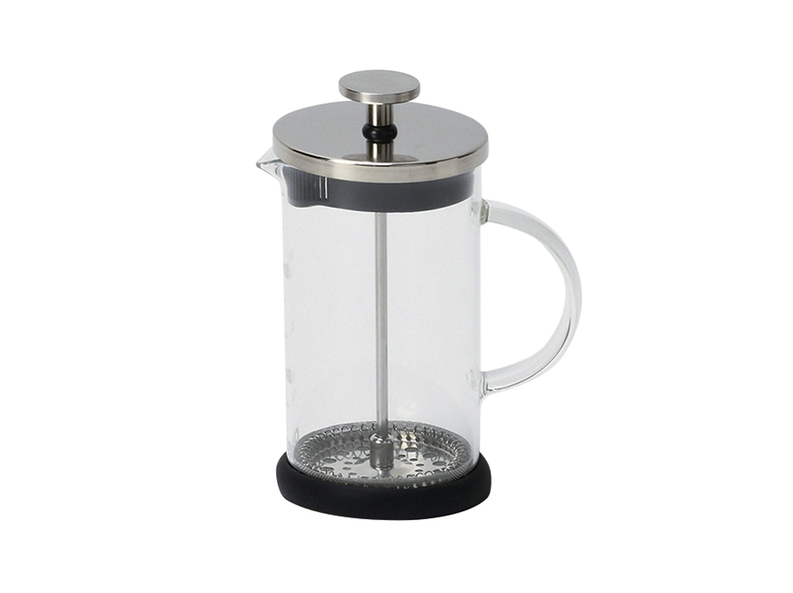 Pyrex CP-8538 13.5 oz (400 ml) Clear Glass Coffee Press - French Press for Home, Office & Camping Brewing