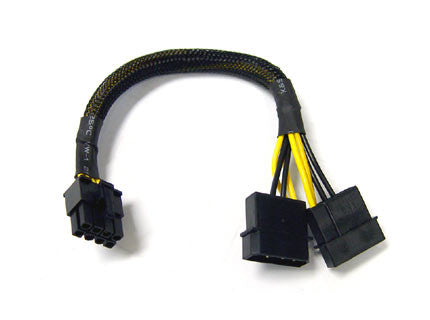 Logysis Molex to 8Pin P8 Power Adapter Cable - PC Power Supply Connector for Graphics Cards & Motherboards - Perfect for Gaming Rigs & Computer Builds