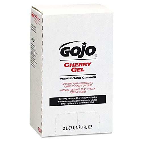 Cherry Scented Gel Pumice Hand Cleaner Refill - 2000ml (67.6oz) for Mechanics, Gardeners & DIY Enthusiasts - Tough Grease & Dirt Removal