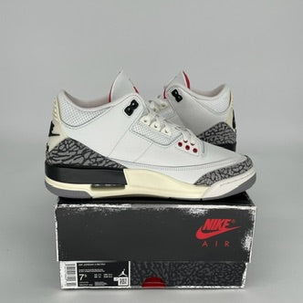 Original Air Jordan 3 White Cement Reimagined Men's Basketball Shoes Size 7.5 DN3707 - Retro Sneakers for Casual Wear, Street Style & Sneaker Collectors