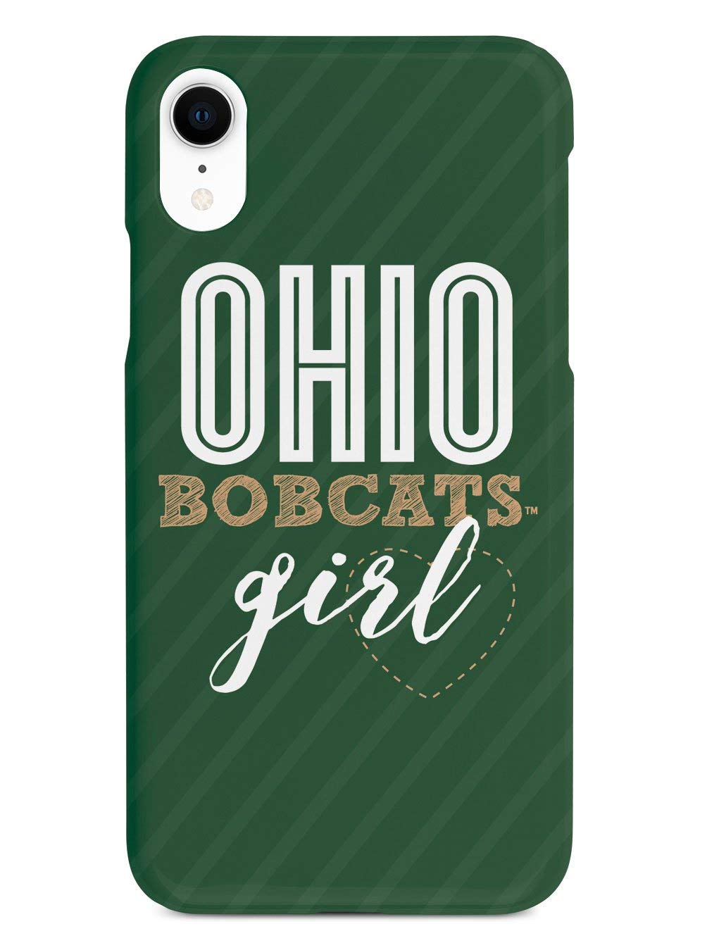 Ohio Bobcats Inspired 3D Textured Protective Case for iPhone XR - Durable Shockproof Cover with Grip - Perfect for School, Game Day & Everyday Use