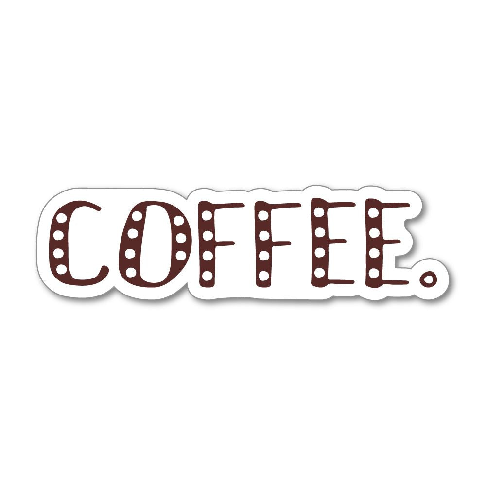 Premium Coffee Lover Vinyl Sticker Decal - Waterproof & Durable for Laptops, Tumblers, Cars - Perfect for Baristas & Coffee Enthusiasts