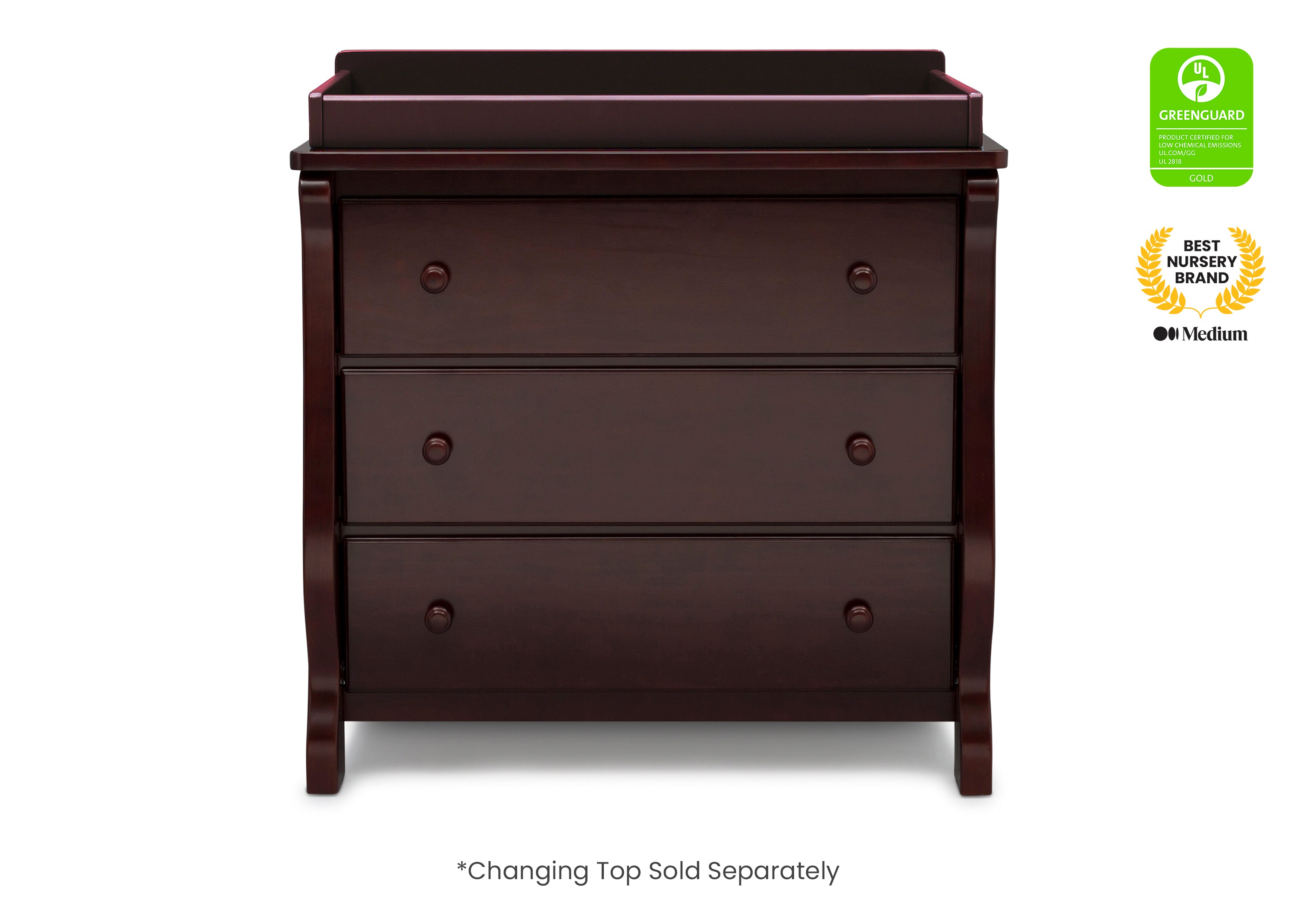 Universal 3-Drawer Dresser with Interlocking Drawers - Sturdy Bedroom Storage Organizer for Clothes, Accessories & Home Decor - Perfect for Bedrooms, Dorms & Apartments