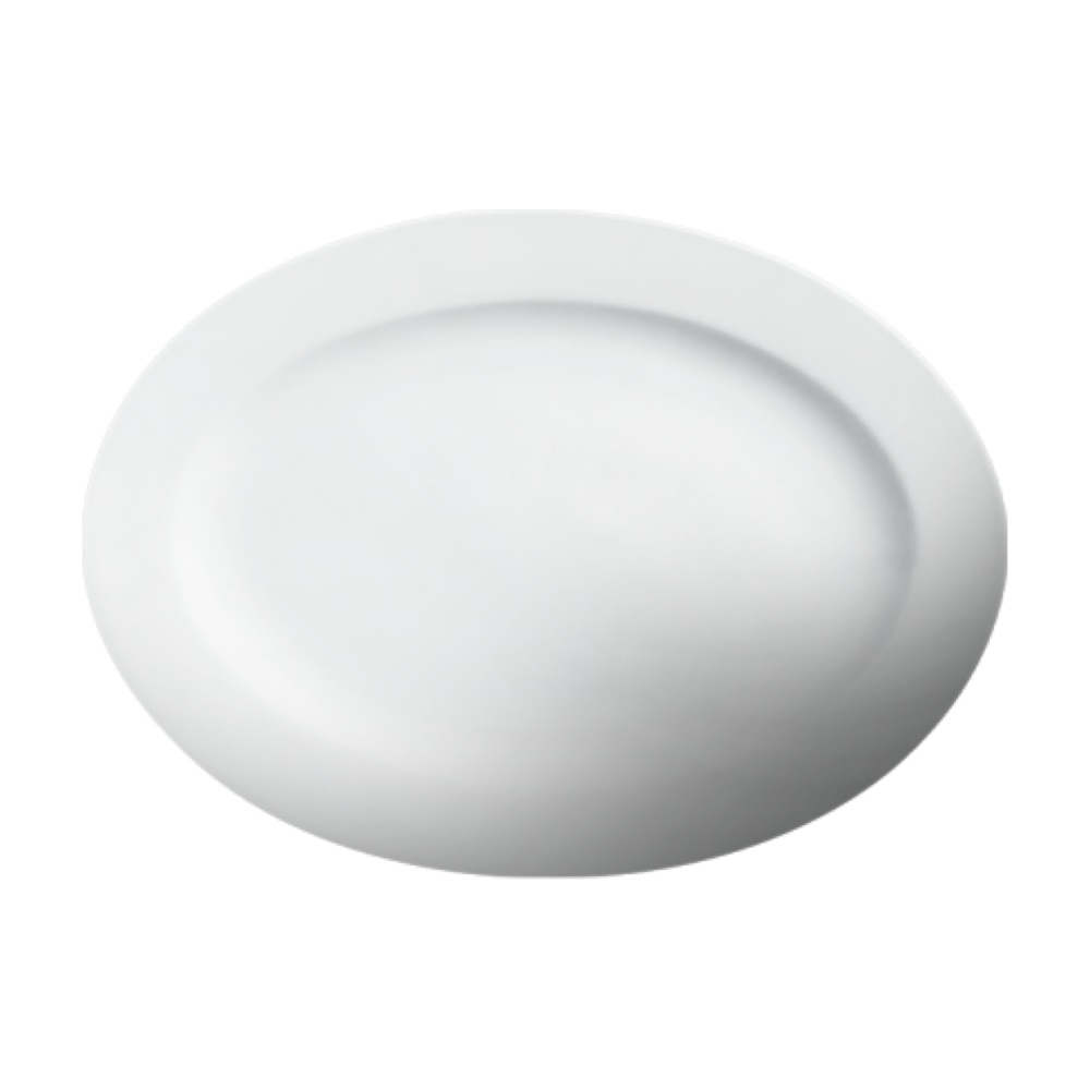 Cameo 210 183 Imperial White 18-Inch Oval Serving Platter - Set of 6 - Elegant Dinnerware for Holiday Entertaining, Buffet Serving & Special Occasions
