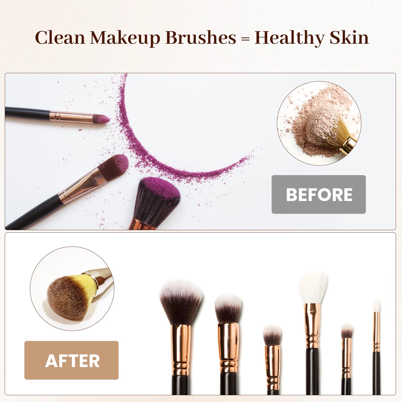 Premium Electric Makeup Brush Cleaner & Dryer - Automatic Fast Cleaning Spinner Machine for Cosmetics Brushes (Black) | Perfect for Home, Salon & Professional Makeup Artists