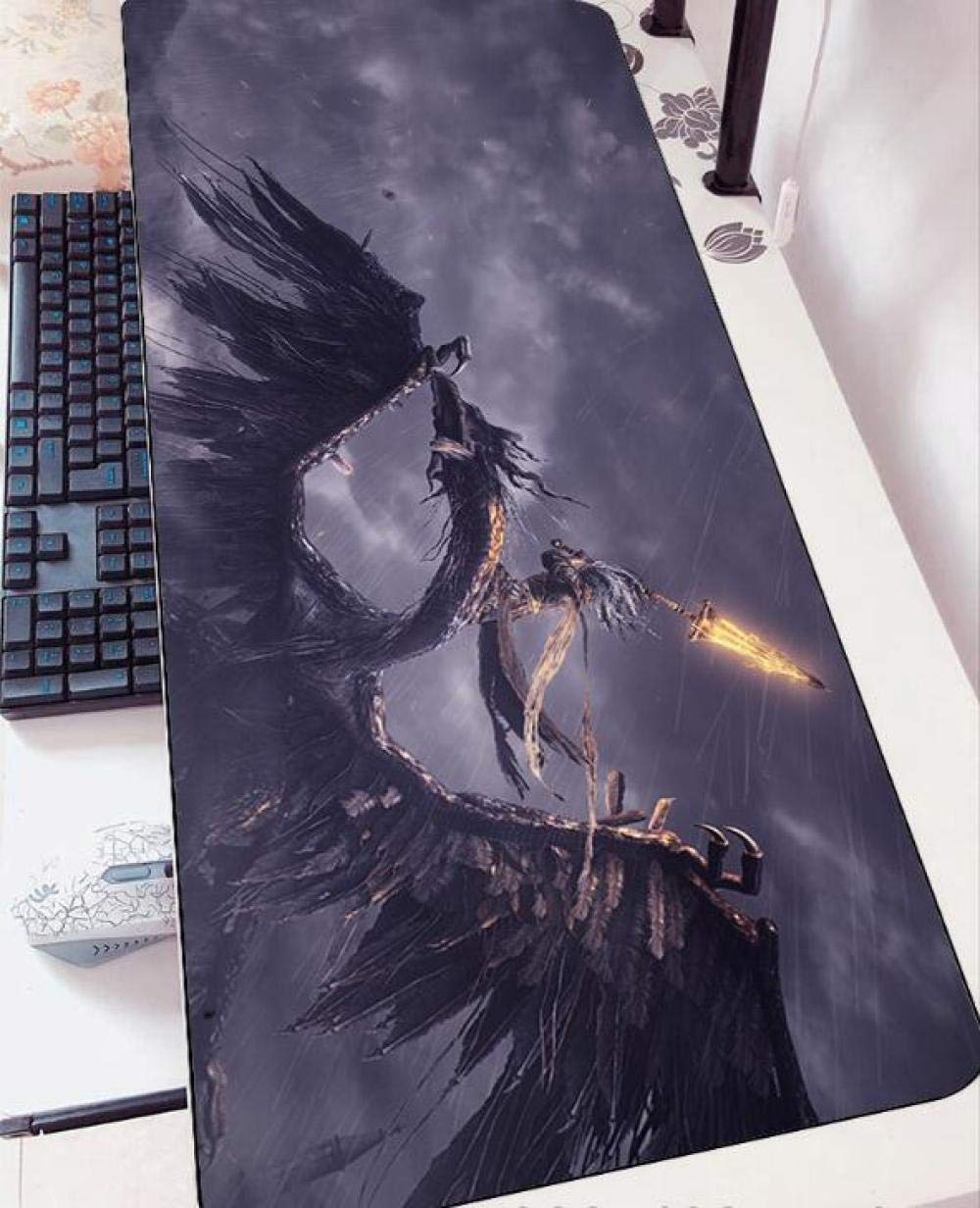 Dark Souls 3D Gaming Mouse Pad - Large 40x90cm Non-Slip PC Desk Mat for Gamers, Notebook & Office Use - Perfect for Gaming, Work & Home Office Setup
