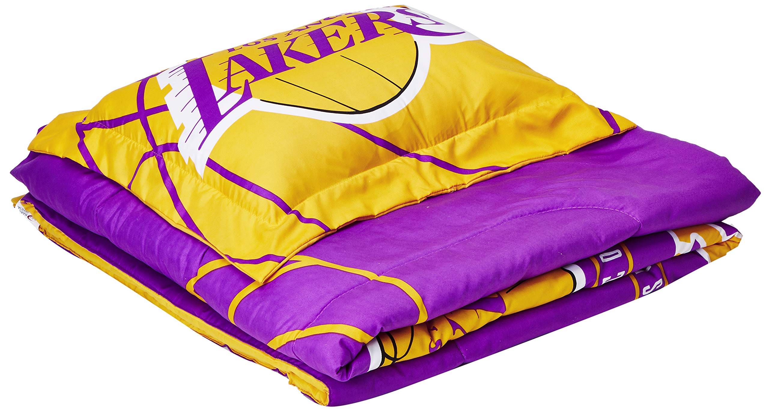 Northwest NBA Unisex Comforter and Sham Set - Official Licensed Basketball Bedding for Men & Women - Perfect for Game Nights, Dorm Rooms & Sports Themed Decor
