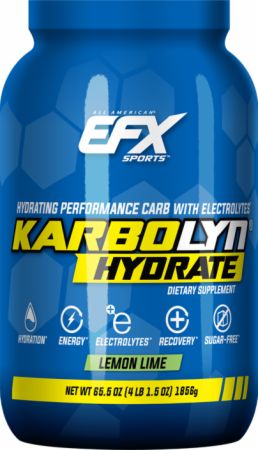 EFX Sports Karbolyn Hydrate - Lemon Lime Flavor | 1856g Fast-Acting Carb Powder for Workout Recovery & Endurance | Pre/Post-Workout Supplement for Athletes & Fitness Enthusiasts