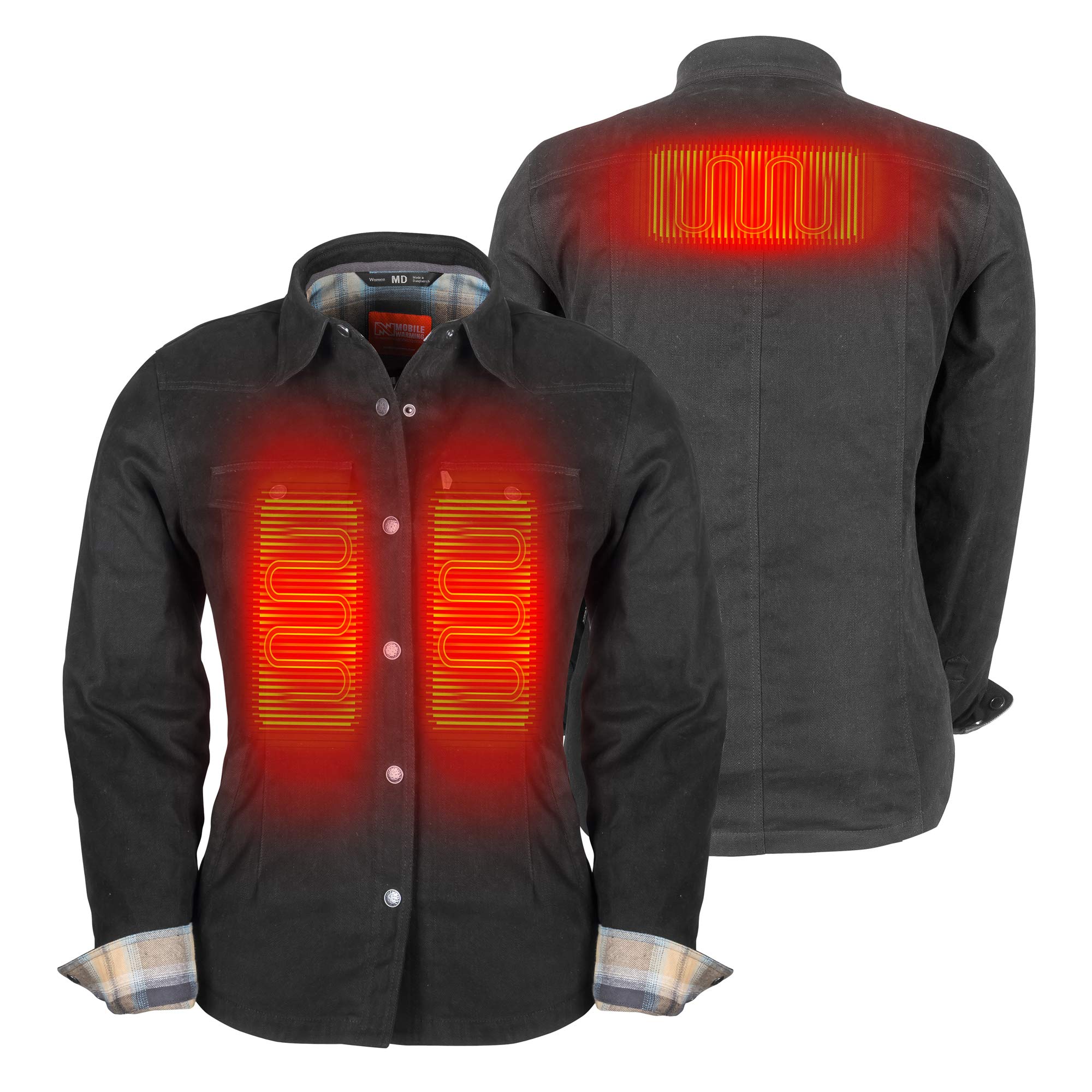 Fieldsheer Frontier - Women's Electric Heated Jacket with Rechargeable Battery for Winter Outdoor Activities, Skiing, and Hiking