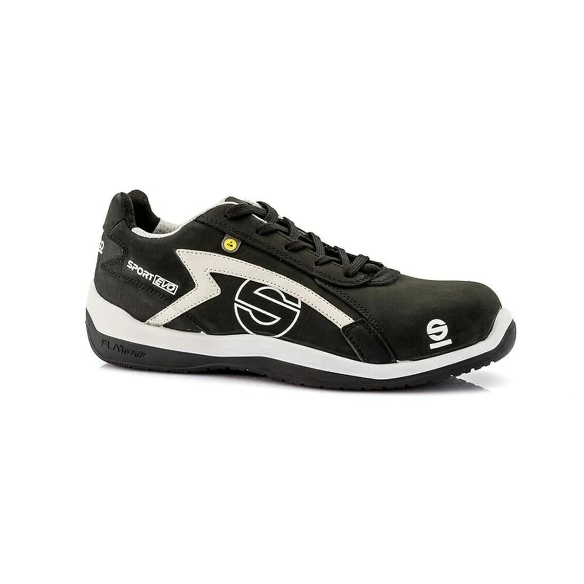 Sparco 0751648 NRGR Sport Evo S3 Racing Slippers - Black/Grey - Comfortable Driving Shoes for Motorsport & Casual Wear