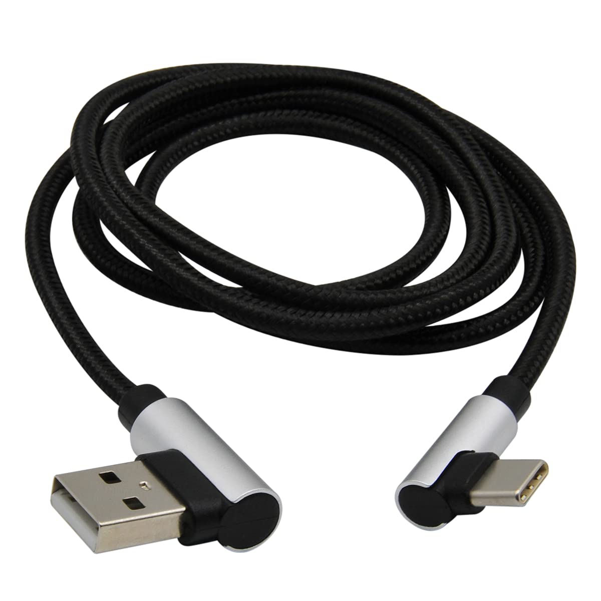 MobileSpec MB06317 3-Foot USB-C Cable - Right Angle 90 Degree Male to Male USB Type C Charger Cord - Perfect for Tight Spaces, Gaming Consoles & Car Charging