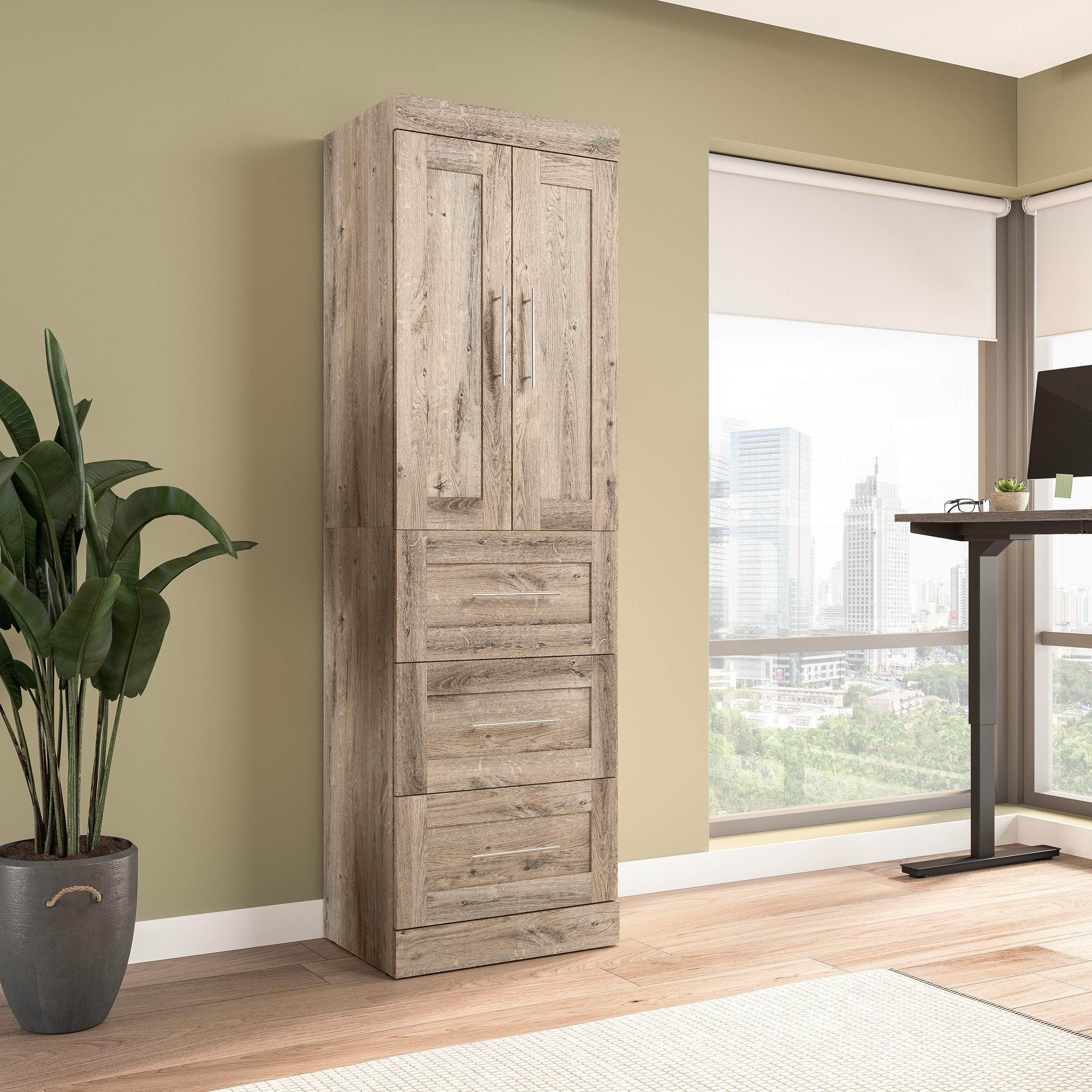 25W Wardrobe with Drawers - 7 Color Options for Bedroom, Closet & Home Organization Storage