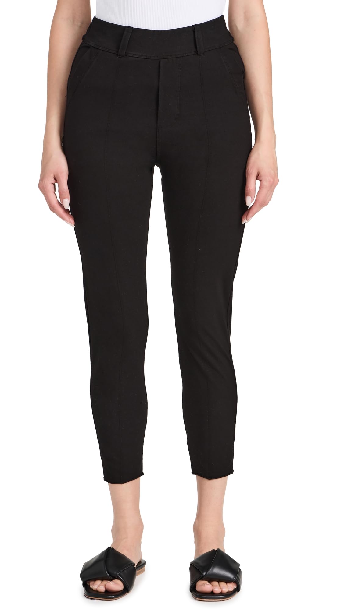 Frank & Eileen Women's Stretch High-Waisted Trouser Leggings - Comfortable Office Pants for Work, Travel & Everyday Wear