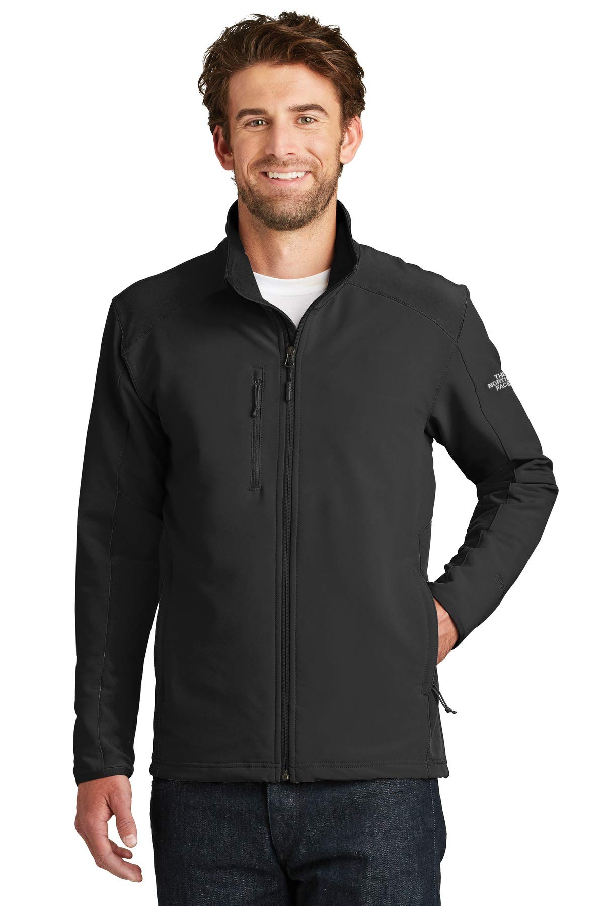 The North Face Tech Stretch Soft Shell Jacket for Men - Waterproof Windproof Outdoor Jacket, Lightweight Breathable Hiking & Running Shell (Black, XL) - Perfect for Camping, Travel & Winter Sports