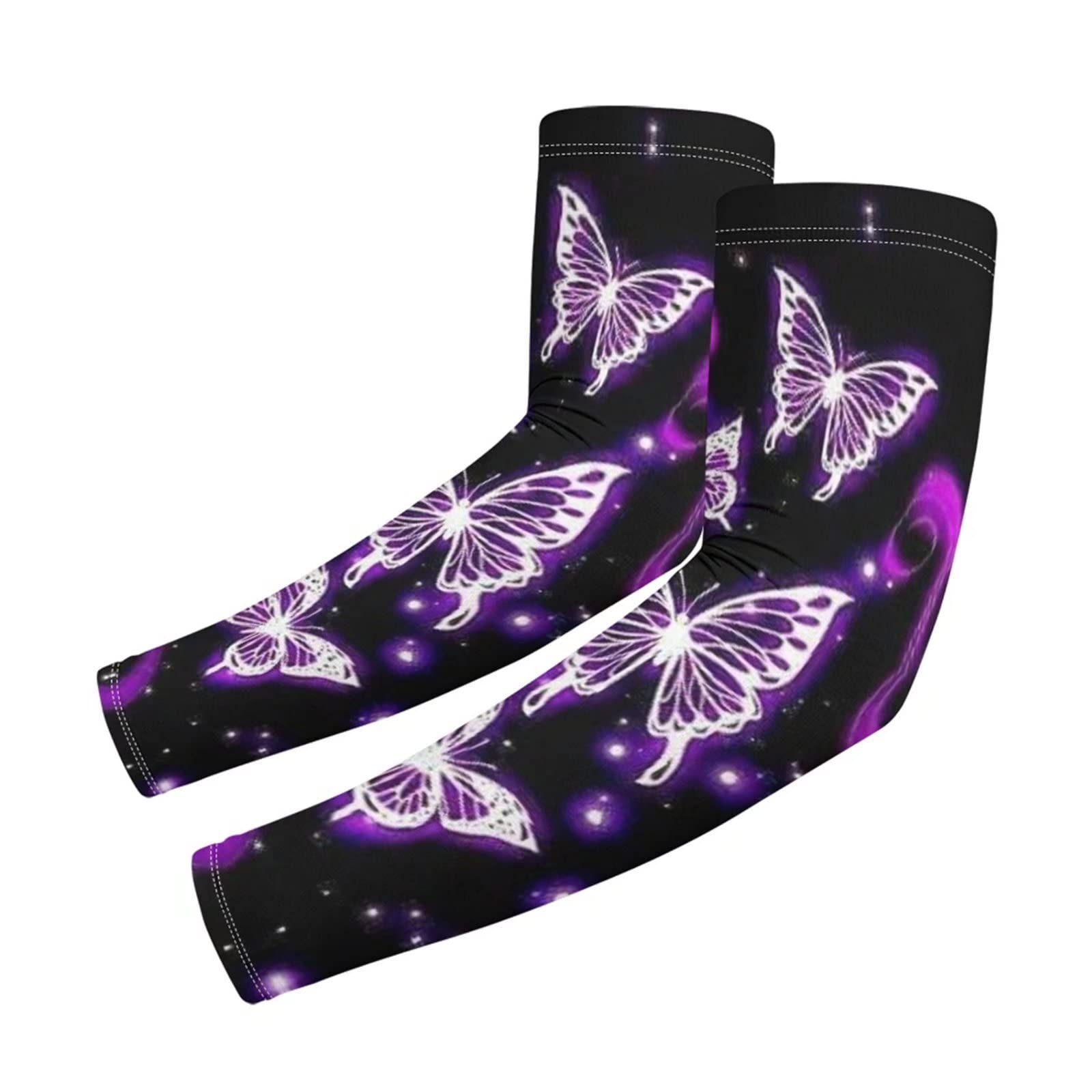 WELLFLYHOM Women's Cooling Arm Sleeves Pair - UV Protection & Breathable Sun Sleeve Covers for Outdoor Sports, Running, Cycling & Gardening
