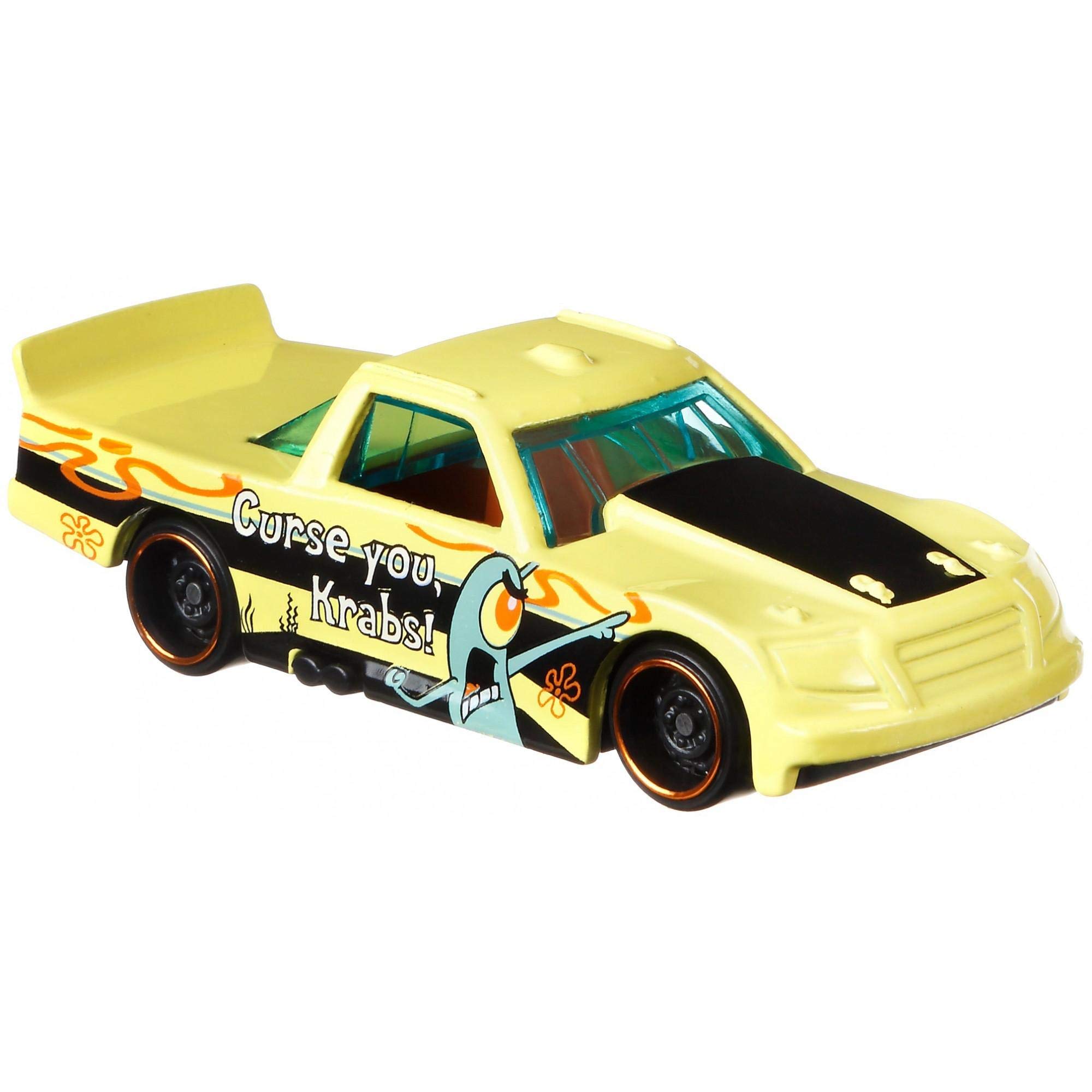 Hot Wheels Spongebob SquarePants Circle Trucker Die-Cast Car 1:64 Scale - Yellow Collectible Toy for Kids & Adults - Perfect for Playtime, Display & Gifting