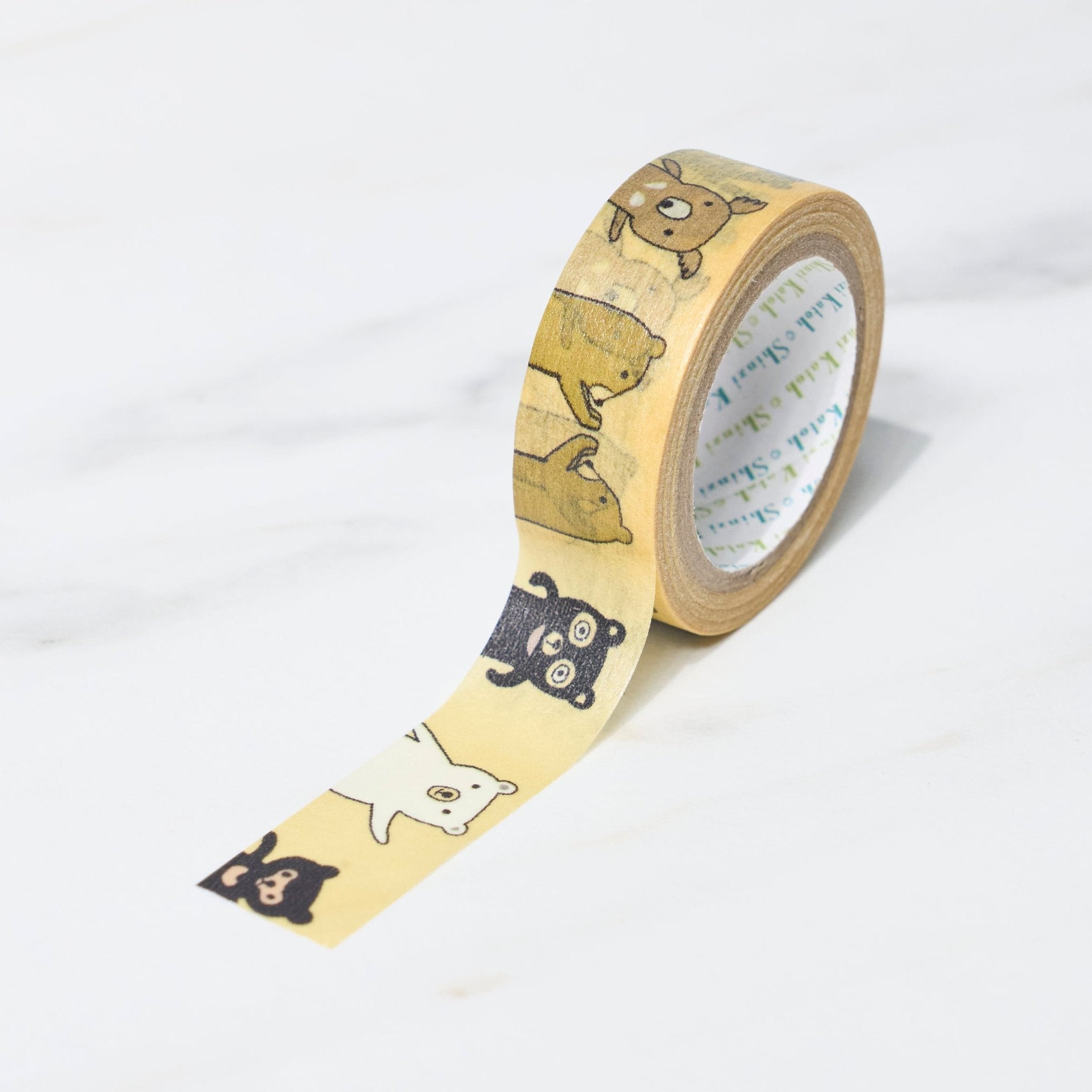 Endangered Species Animal Print Masking Tape - Shinzi Katoh Seal Design for Scrapbooking, Journaling & DIY Crafts