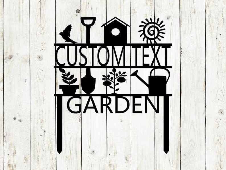 Custom Personalized Garden Sign - 23