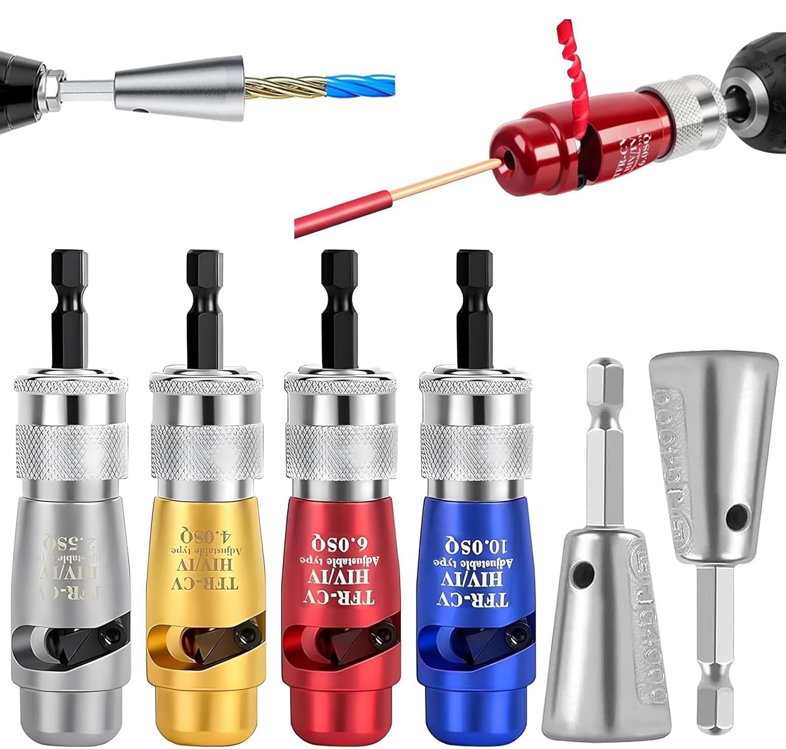 Professional Drill Wire Stripper and Twister Tool - Electrician-Grade Wire Stripping & Twisting Set for Efficient Electrical Work - Perfect for DIY Projects, Home Repairs, and Professional Electrical Installations
