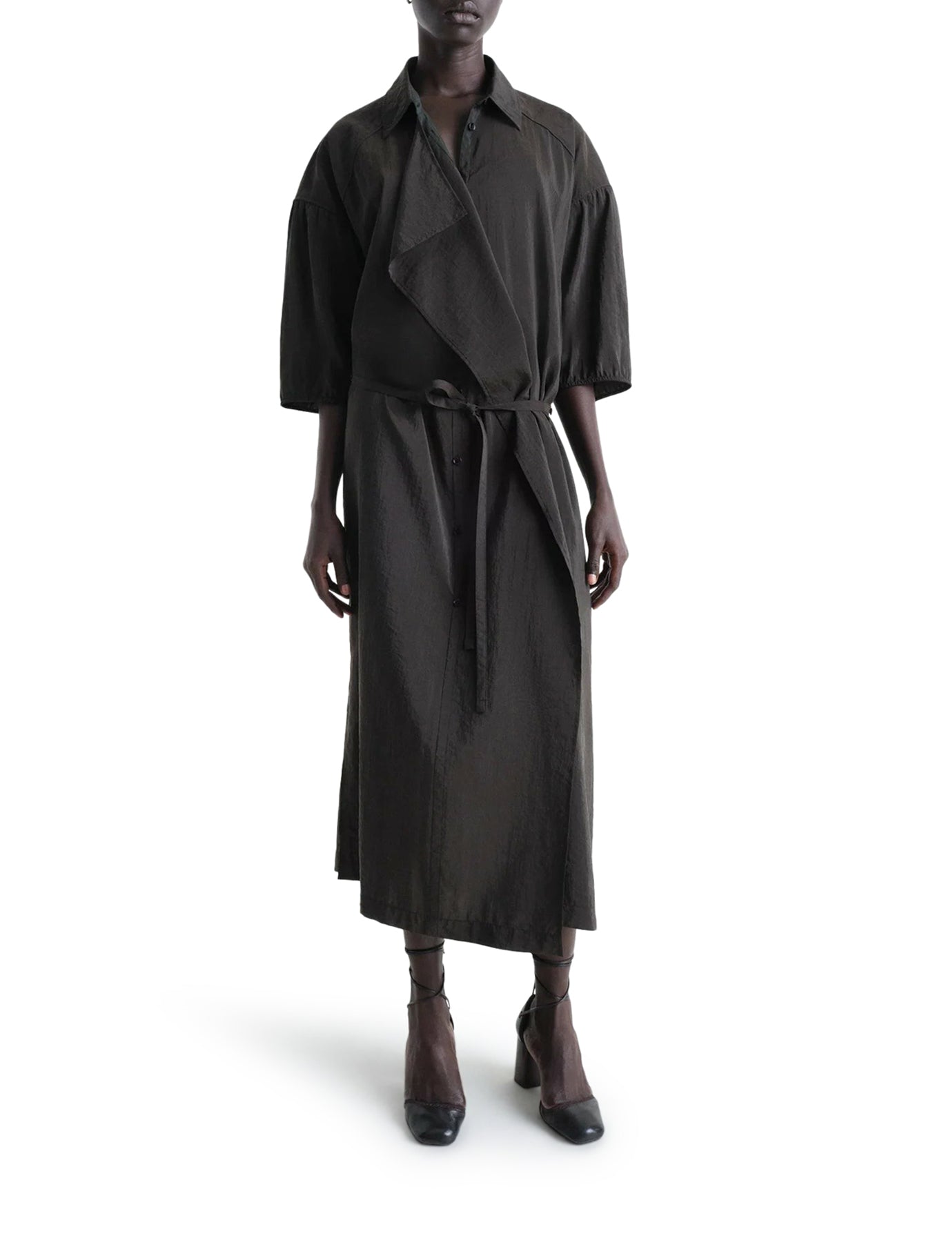 Asymmetrical Shirt Dress for Women - Stylish & Comfortable Wrap Dress for Casual Outings, Office Wear & Date Nights