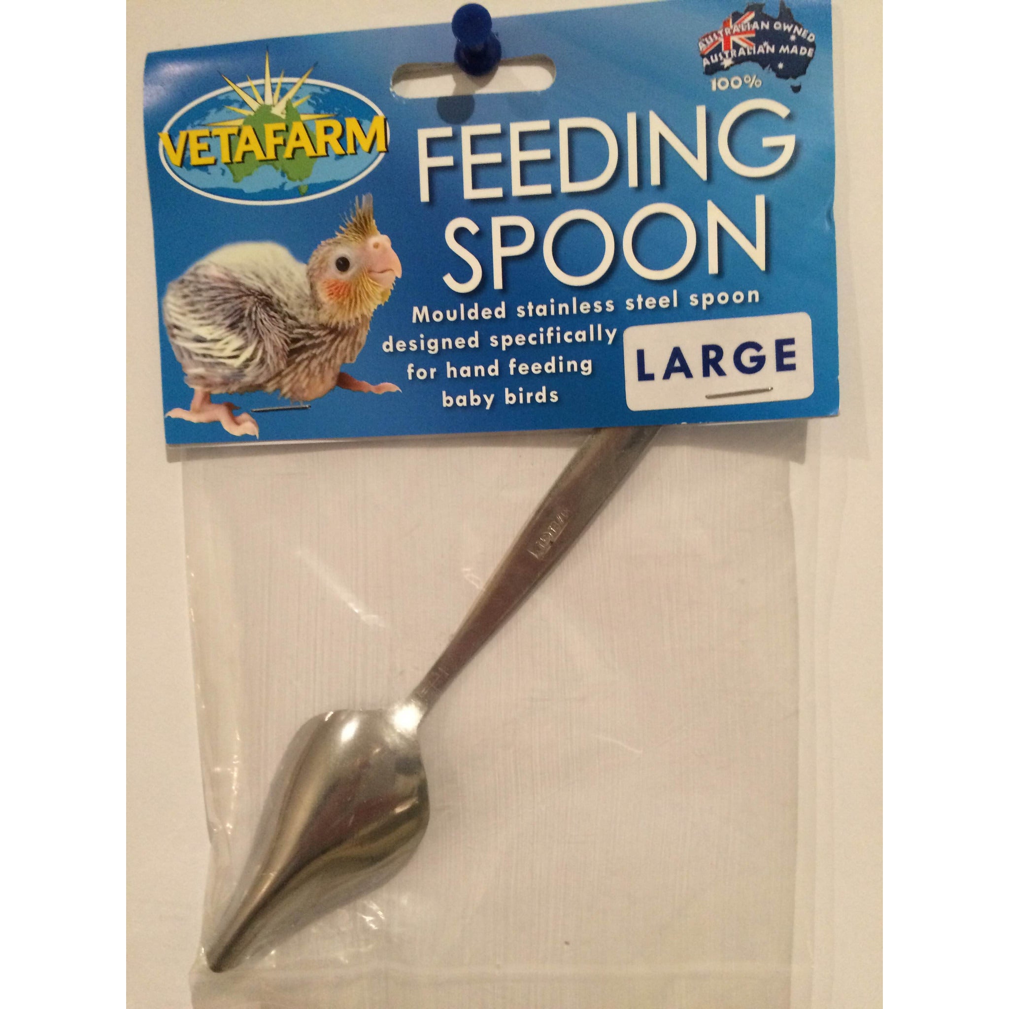 Vetafarm Large Feeding Spoon for Birds & Small Pets - Perfect for Hand Feeding & Baby Animal Care