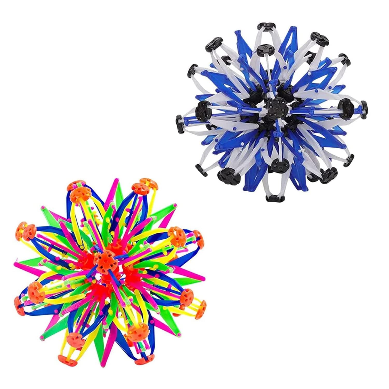 2 Pack Expandable Breathing Ball Toy for Kids & Adults - Stress Relief, ADHD, Anxiety & Mindfulness - Fidget Sensory Toy for Boys & Girls Ages 1, 2, 3+ Years Old - Perfect for Classroom, Home & Therapy Use