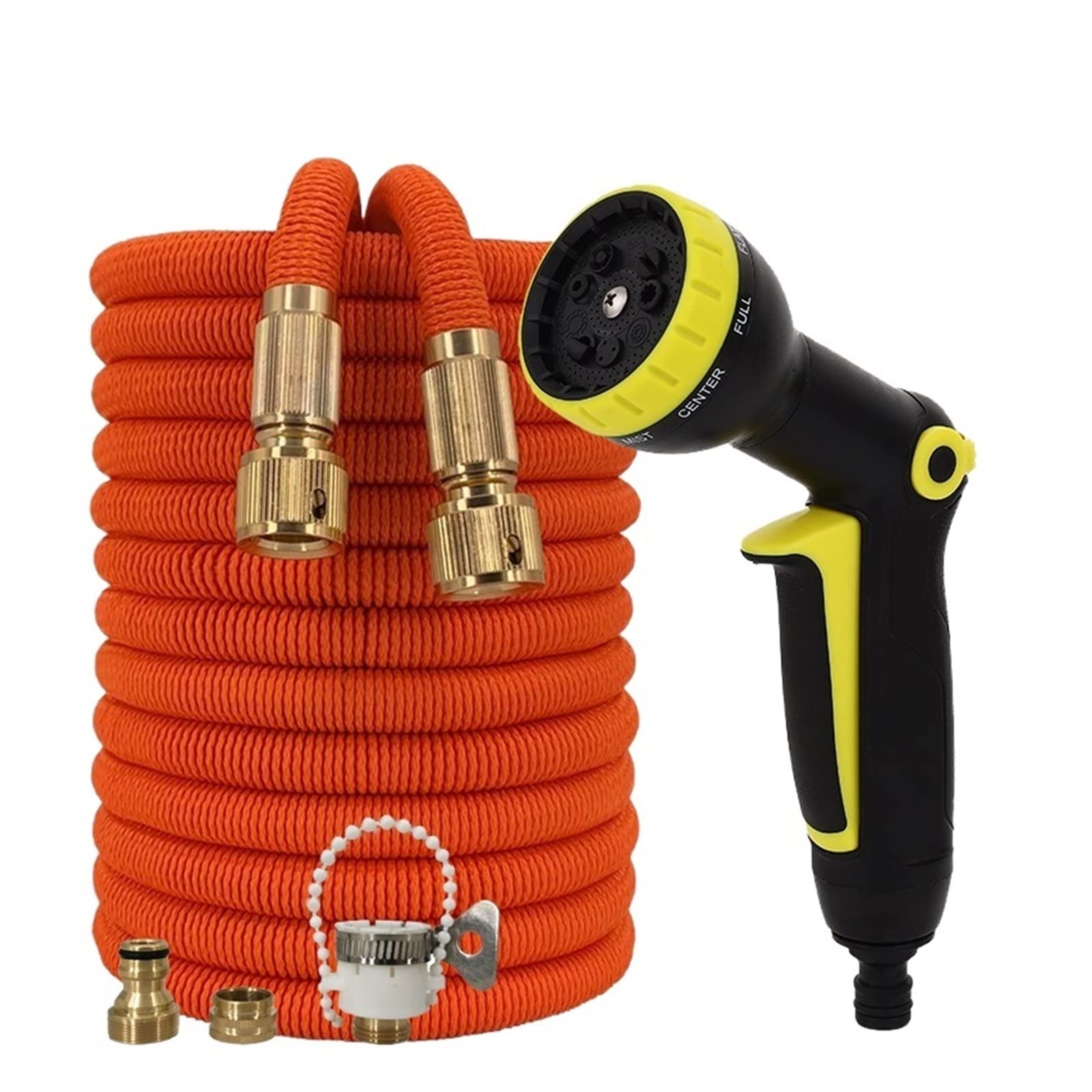 YKLL Lightweight Wear-Resistant Latex Telescopic Magic Hose - High Pressure Car Washer & Garden Watering Hose Kit (1/2'' Diameter) - Perfect for Car Washing, Garden Irrigation, and Outdoor Cleaning