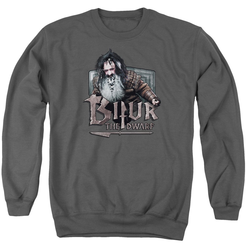The Hobbit Bifur Unisex Crewneck Sweatshirt for Adults - Soft Cotton Pullover for Men & Women - Perfect for Movie Nights & Fantasy Cosplay