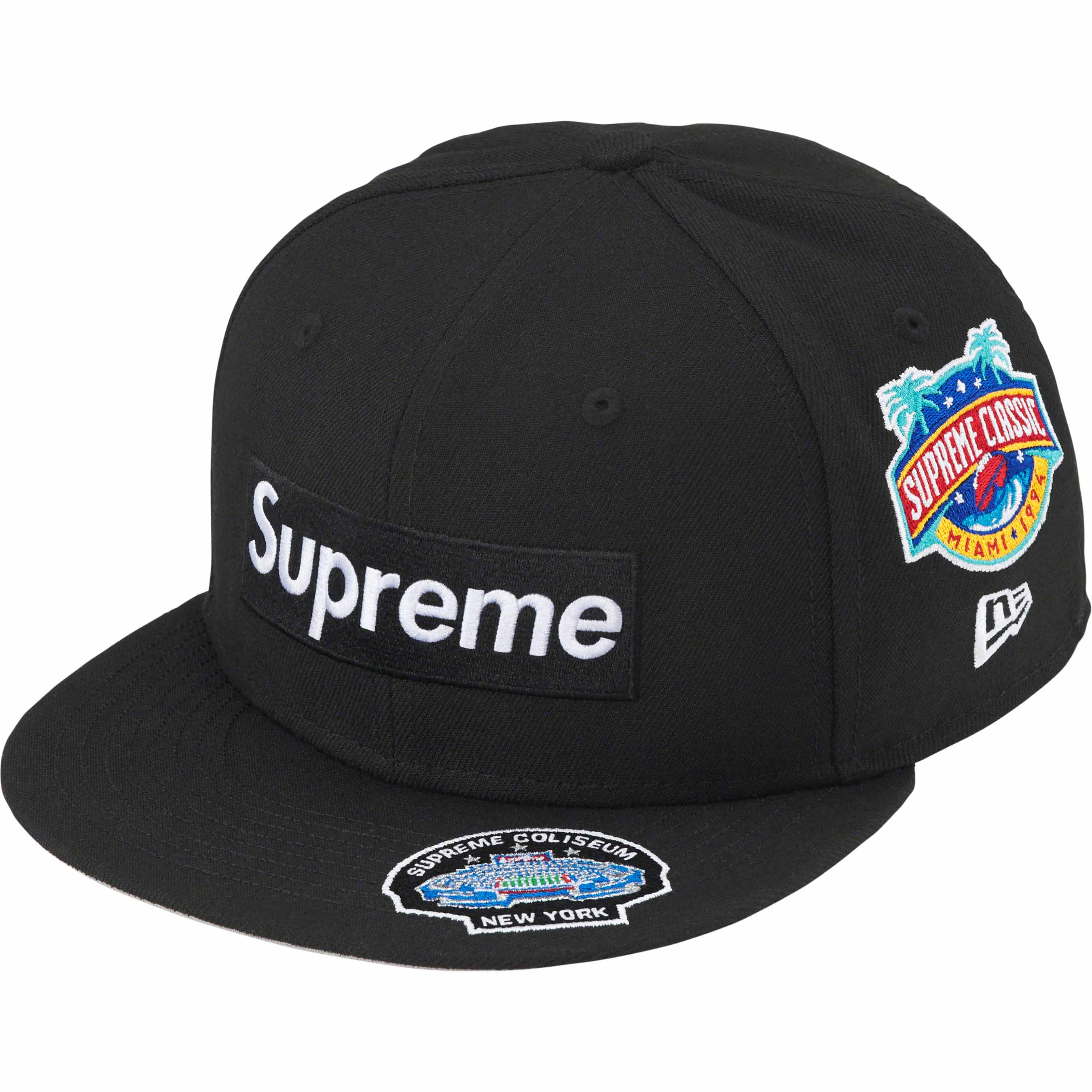Supreme Championships Box Logo New Era 59FIFTY Fitted Hat - Official Streetwear & Hip Hop Fashion Accessory for Men & Women - Perfect for Urban Style, Sports Events, and Casual Wear