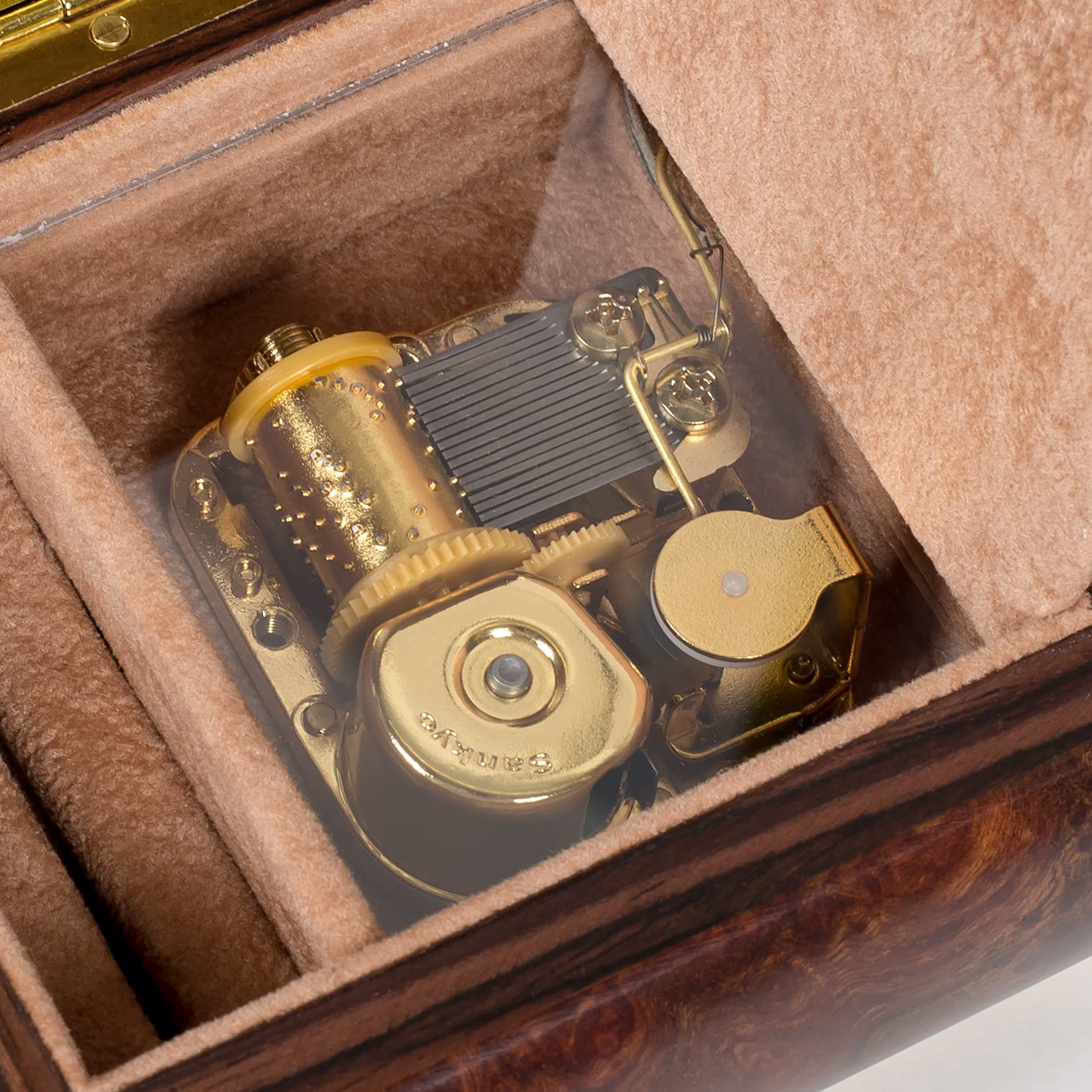 Exquisite Matte Finish Italian Inlaid Music Box & Jewelry Box - Handcrafted in Sorrento, Italy with Customizable Tune Options | Perfect Gift for Weddings, Anniversaries & Home Décor