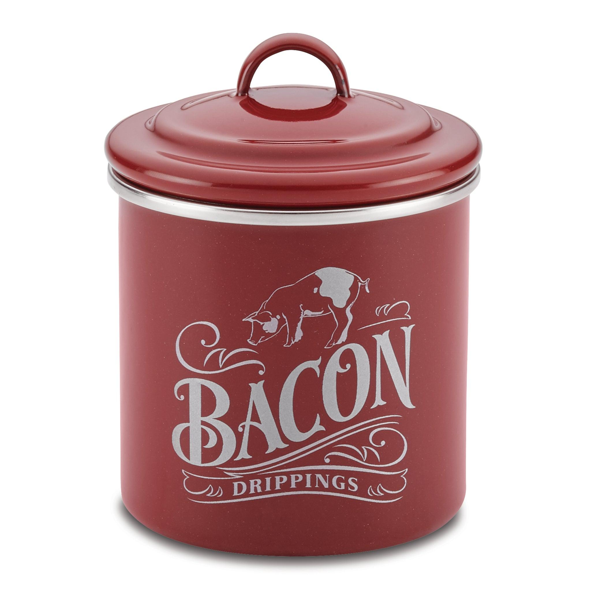 4x4 Inch Bacon Grease Can with Lid - Stainless Steel Grease Container for Kitchen, Cooking Oil Storage - Perfect for Restaurants, Home Chefs & Outdoor Grilling