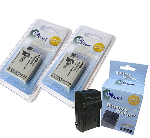 2 Pack Replacement LP-E5 Battery & Charger for Canon Cameras - 1200mAh 7.4V Li-ion Compatible with Canon EOS 60D 70D 80D 7D 5D Mark II III - Perfect for Travel Photography & Professional Shooting