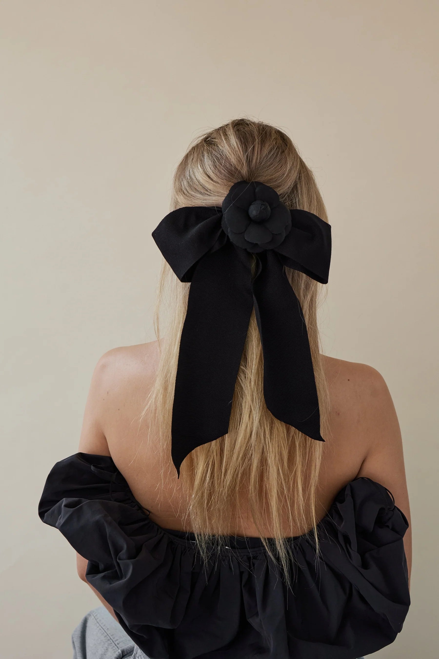 Jenna Grand Bow - Elegant Hair Accessory for Women, Girls | Perfect for Weddings, Parties & Special Occasions