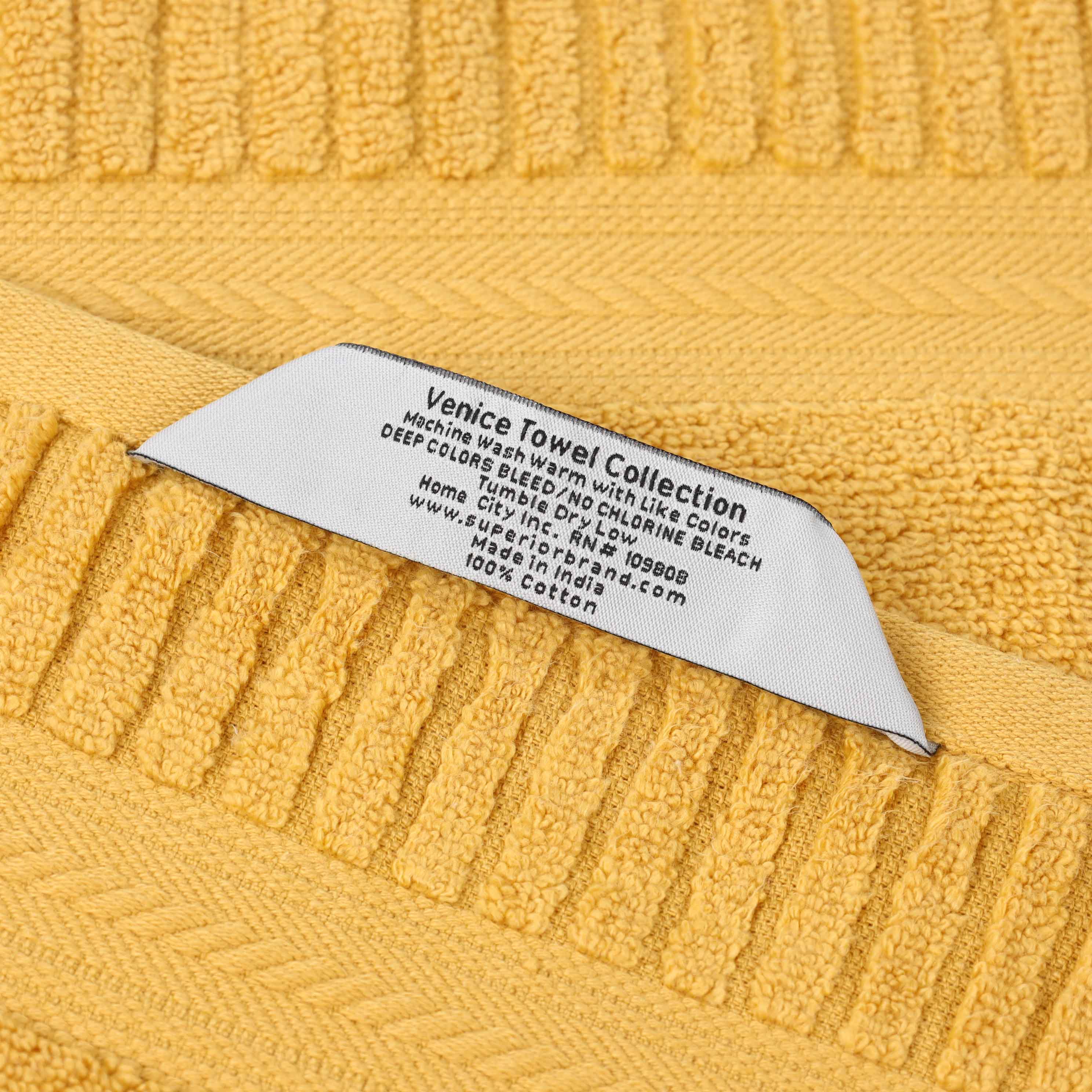 Venice Zero Twist Cotton Medium Weight Absorbent 3-Piece Bath Towel Set - Soft & Quick-Drying for Spa, Gym, and Beach Use