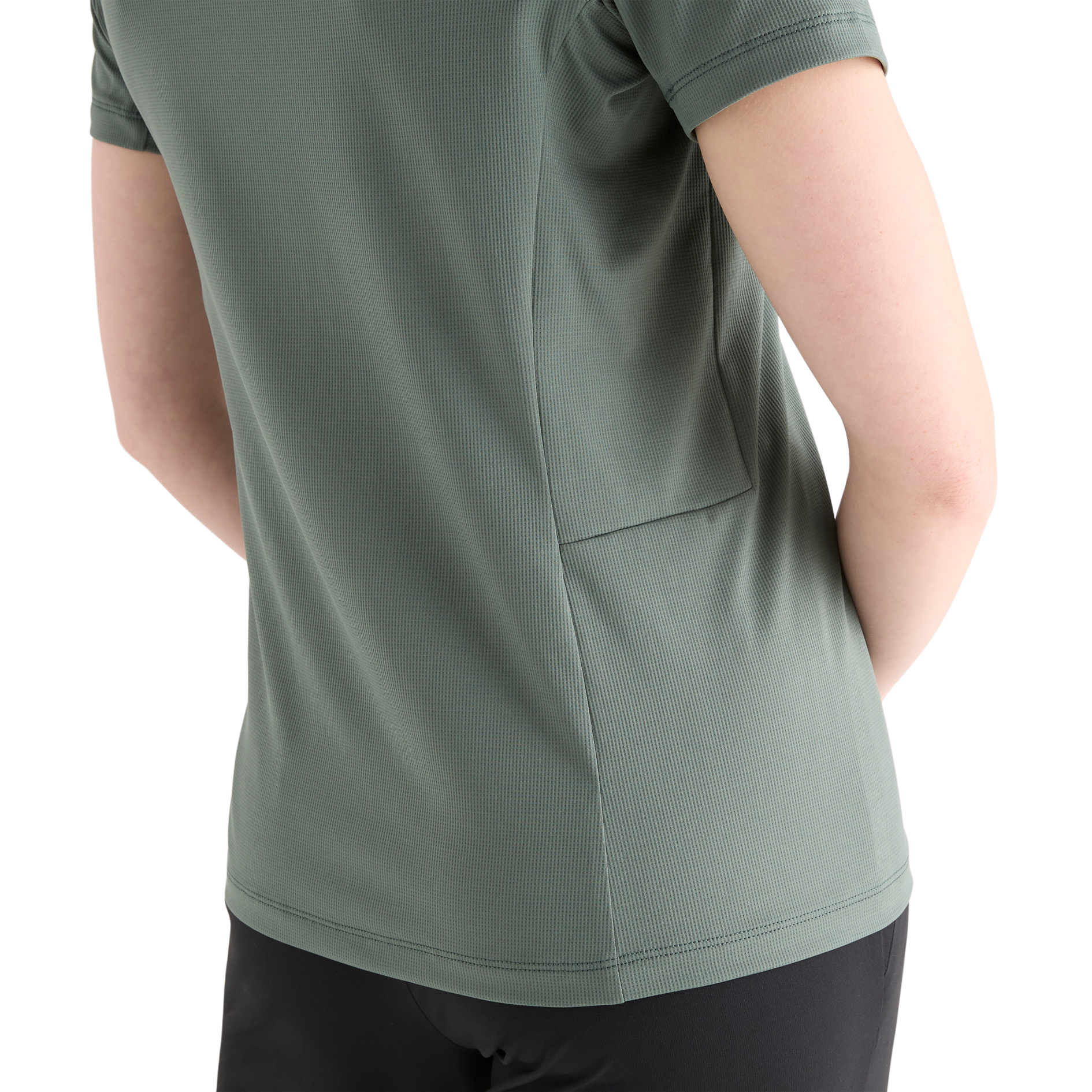 Deltapeak® Women's Micro Textured Tee - Soft & Breathable Short Sleeve Shirt for Casual Wear, Workout & Everyday Comfort