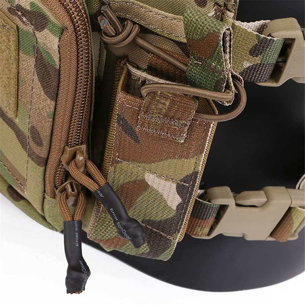 EmersonGear D3CR Micro Chest Vest - Compact Tactical Vest for Men & Women | Compatible with Chest Straps, Tactical Backpacks & Vests | Perfect for Airsoft, Hunting & Outdoor Adventures